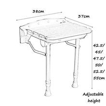 Z-SEAT sgabelli da Doccia Sgabelli da Doccia Pieghevoli a Parete in Legno Sgabello Sedile da Doccia a Parete Sgabello Pieghevole in Legno per Il Cambio Sgabello per Anziani