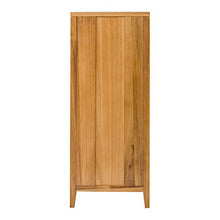 Rebecca Mobili Armadietto Comodino 5 Cassetti Legno Beige Marrone Stile Contemporaneo Camera da Letto Corridoio (cod. RE4659)
