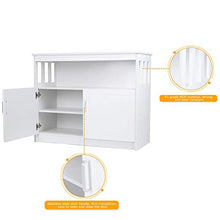 Mobile da Bagno Mobile Contenitore Mobiletto Multiuso Comò da Bagno Organizer da Bagno Mobiletto da Cucina Multifunzione Mobile da Pavimento Autoportante con 2 Ante lamellari