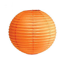 Vola 8Round lanterne di carta, pieghevole lanterna appesa decorativo con lanterna luci LED for matrimoni, compleanni, dell'interno e decorazione esterna Orange (5 lanterne + 5 luci LED) .Compleanno