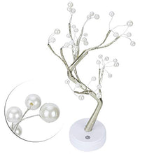 Liukouu Luci Decorative per Interni, 36 LED Lampadina da Tavolo Albero Bonsai Luce, Giallo Caldo Rami Pieghevoli a Forma di Perla per la Decorazione Domestica Festa di Nozze di Natale