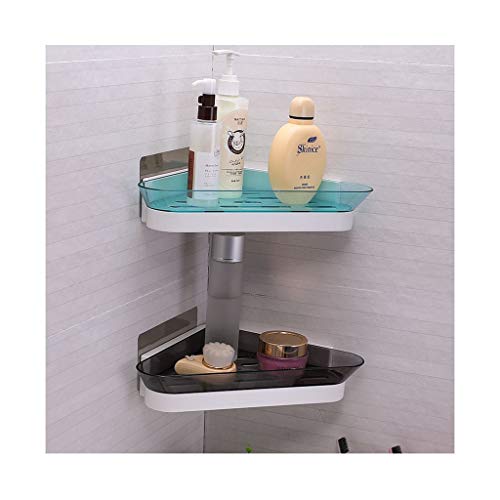 &ripiano di stoccaggio Unità di scaffali, Treppiede for bagno domestico Montaggio a parete Appendiabiti di scarico ad angolo Cremagliere del bagno Ripiano di stoccaggio ripiano for WC Scaffale di fini