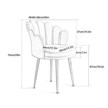 LIUD Sedie di 2 Sedie Sgabello per Tavolo da Trucco con Schienale a Petalo Sedia da Reception Sedia in Stile Nordico Adatta per Soggiorno Sala da Pranzo Pouf Rosa/Altezza Seduta 47 Cm