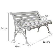 LXLH Panchina da Giardino Panchina da Giardino Panchina da Giardino Poltrona da terrazza, Panchine Decorative da Giardino in ghisa in Legno massello anticorrosione e antiruggine, Sedie di Riposo