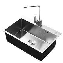 Kitchen Sink. Lavello da Cucina Vasca Singola Lavello da Cucina in Acciaio Inox Lavello Addensato sopra Lavabo Lavabo Lavabo E Verdura Lavabo Bar Lavabo da Balcone Lavello Domestico Argento