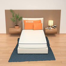 MiaSuite Primavera H20 Materasso con Dispositivo Medico Ortopedico e Rivestimento Cotton Anallergico ed Antiacaro, Water Foam e Poliuretano, Bianco, Singolo, 90 x 190 cm