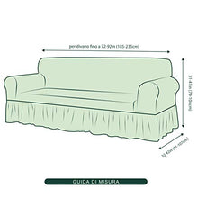 CHUN YI 1-Pezzo Copridivano con Gonna Elasticizzato Copertura Divano Elastico Due Posti Tre Posti Jacquard Tessuto Copripoltrona (Divano, Nero)