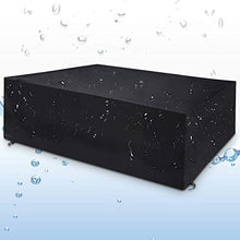 Popolic Copertura per Mobili da Giardino Impermeabile, Anti-UV Copertura Protettiva per Tavoli, 420d Oxford A Prova di Polvere 200 * 160 * 70 Cm per Set di Sedute Tavoli da Giardino E Set di Mobili