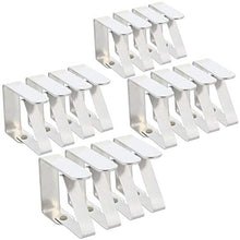 com-four® Morsetto per tovaglia Premium 16x - Morsetti per Tavolo in Acciaio Inossidabile - Morsetto per tovaglie antiruggine per Interno ed Esterno