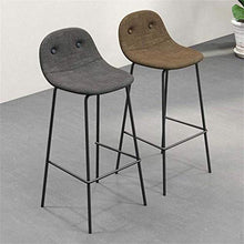 Yxsd Bar Stool con Schienale contemporanea Sgabello Sedie Gambe Sgabelli Metallo Moderno contatore Chair Bar Bistro Cucina Sala Imbottite schienali e sedili Laterali for Café sgabelli Alti