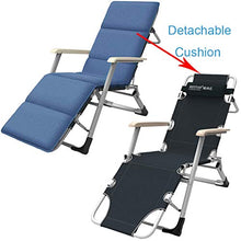 AI LI WEI SHUAIIJUAN Sedia per Il Tempo Libero Domestico Folding Prato sedie a Sdraio Regolabile Beach Chair Sdraio reclinabile Sedie s for Outdoor Giardino Balcone Pool Side Patio Beach - Blu
