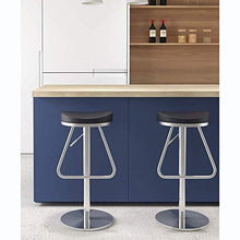 YQDSY Sgabelli da bar in acciaio inox Sgabelli alti Sedia da bar moderna per bar Sedia da bar girevole Sedia girevole in pelle JKH/A