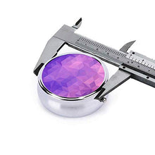 Scatola rotonda per medicina portatile, mini pillole in metallo, dispenser per pillole, borsa da tasca, regalo da viaggio, viola geometrico