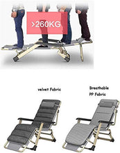 CDFCB Reclinabile Leggero Oversize Oversize XL Sedia reclinabile Zero Sedia a gravità Pieghevole e reclinabile Sedia a Sdraio Soletto con Cuscino per Cuscino Sedie a Sdraio con cus