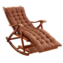Lounger Sedia da Giardino Sedia A Dondolo da Esterno Sedia A Dondolo da Balcone Sedia Sedia A Dondolo con Bracciolo Marrone