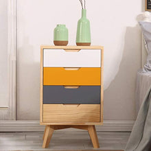 TXXM fabbricazione Cassettiera Cassettiera Cassettiera Camera da letto Armadio piccolo armadietto di produzione in legno massello Vernice ecologica (colore : multicolore)