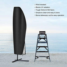 Redmoo Copertura per Ombrellone, Copriombrellone 280x30 / 81/45 cm per Ombrellone a Sbalzo Grande da 2 a 4 m, 210D Fodera Protettiva per Ombrellone da Esterno Resistenti ai Raggi UV, Nero