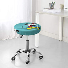 Copertura rotonda per sgabello da bar Topolino per sedia e sedia, lavabile, elastica, per sgabelli rotondi da 35,6 cm