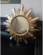 HFFFHA Specchio per Il Trucco in Stile Europeo Bagno a Parete per Bagno Specchio Rotondo Impermeabile Specchio da Parete Decorativo per Interni Ideale