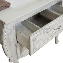 Shop Chic Mobile bagno Sorriso stile contemporaneo con specchio finitura luxury white