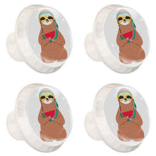 Anguria di bradipo 4 PCS Pomelli per Porta, Pomolo per Mobile, Pomelli per Mobili con Viti, Maniglia per Armadietto, Pomelli per Porta, Pomelli per Cassetti per Porta, Armadio, Cassetto e Credenza