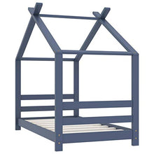 FAMIROSA Giroletto per Bambini Grigio in Massello di Pino 70x140 cm-9613