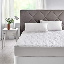 Pikolin Home - Proteggi/coprimaterasso imbottito con trattamento anallergico, con membrana impermeabile e traspirante in tessuto 100% cotone