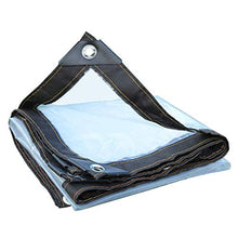 MTYLX Telo Multifunzionale per Esterni, Telo da Esterno Impermeabile Trasparente Resistente Addensato per Esterni Telo per Piante Telo Di Plastica con Occhiello in Metallo, 120G / ㎡,a,3Mx8M