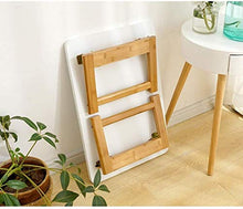 TONG HXF- Bamboo scrivania del Computer Tavolo Pieghevole tavolino Piccolo tavolino Bianco Piccola scrivania Durevole (Size : 120 * 48 * 45 cm)