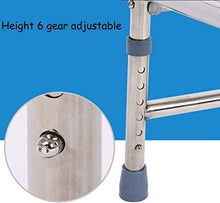 LYP Sedia Comoda per Anziani Commode Sedia - Doccia Sgabello - Sedili Shelf - 6 Altezza Regolabile (Color : O-Shaped Seat Plate)