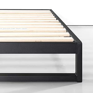 ZINUS Trisha 18 cm Telaio del letto con piattaforma in metallo | Base per materasso | Supporto per doghe in legno | Per adulti, bambini e teenager | 80 x 190 cm | Nero