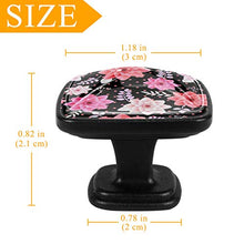 Elegant texture paper flower Pomelli per Porta Set di 4 Pomelli per Mobili Manopole per Cassetti Cucina Armadio Vetro
