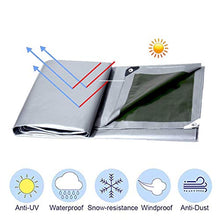 HLL Tela cerata, llarge Multi-Purpose Poly Tarp Camping copertura Shelter terra carrello tenda di copertura su due lati impermeabile delle piante Ombrelloni Depot antipioggia,6mx10m