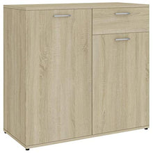 XHCP Credenza, Comodino, Comodino, cassettiera per la casa Soggiorno Camera da Letto Bianco Lucido 80x36x75 cm truciolare