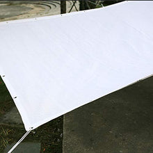 WXQIANG Bianco Rettangolo Parasole Sail Tenda con l'80% UV Blocco e passacavi, Patio Yard Pergola Ombra Net Antivento e Traspirante Protezione Solare, Isolamento Termico (Size : 1×2M)