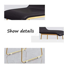 LWW Sgabello, Pub Bar Stool For Breakfast Sgabelli, Bistrot, Contatore, Cucina e Casa Sgabelli, Set Di 2 Nordic Contemporanea Sedile Altezza 65/70 / 75Cm,Bianco-Oro Leg,65 cm