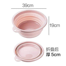 Portable lavaggio multifunzionale Round Up Bowl Container bacino di frutta portatile silicone Washtub bambino Lavabo piegante Lavabo Benna da bagno Accessori for cucina domestica esterna Viaggi Camp Z