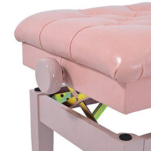 Sgabello per Pianoforte 1-Persona Piano Strumento Musicale Sgabello seggiovia insegnare ai Bambini di Legno Solido Elettrico Piano Bench (Colore : Rosa, Dimensione : 68x38x56cm)