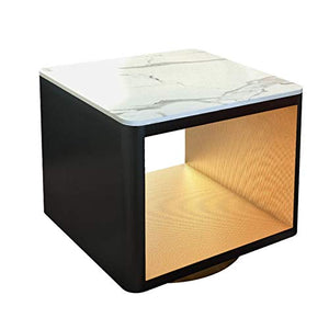 JOMSK Tavolino da Giardino Tavolo da Tavolo Studio Collection Square Side End Tavolo da caffè da Notte per Piccoli spazi, Costruzione Stabile e Robusta (Color : White, Size : 50x50x52cm)