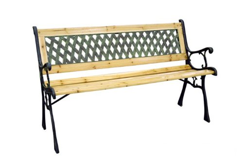 General trade panchina con rete in ghisa