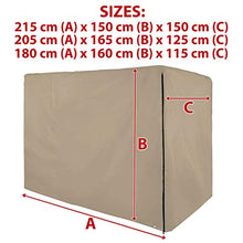 BB Sport Copertura per Dondolo telone Protettivo per Dondolo da Giardino, Beige - 180 x 160 x 115 cm