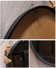 HEZHANG Specchio da Bagno a Muro per Lavabo in Ferro Battuto