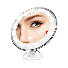 Specchio per Il Trucco Trucco Specchi 10X Ingrandimento LED Specchio Rotazione di 360 Gradi Specchio da Toilette Attrezzi di Trucco