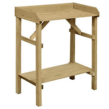 Oushome Tavolo da Lavoro da Giardino in Legno Impregnato 75x40x90cm