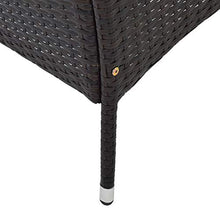 Belissy Rattan Giardino Rattan Rattan Sintetico Panchina Rattan 2 Posti Panchine Da Giardino Panchina Da Giardino A 2 Posti, Resistente Alle Intemperie, In Rattan Sintetico,Cuscini Da 5 cm, Marrone