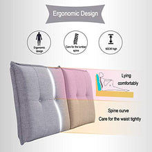 WENZHE Cuscino Testiera Letto Cuscini Lettura Capezzale, Schienale Custodia Morbida Non Crolla Lavabile, Usato per Sala Hotel, 11 Dimensioni (Color : A-Beige, Size : 180x60x10cm)