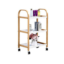 YIN YIN Carrello per Ripiani Carrello for scaffali, scaffali di Metallo, scaffali da Cucina, robusti carrelli for carrelli Ristorante for Hotel con Ruote, variegati, 50X35X83cm Carrello a rulli