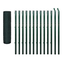 HUANGDANSP Recinzione Euro in Acciaio 25x1,7 m Verde Articoli di ferramenta Barriere e recinzioni Pannelli per recinzioni