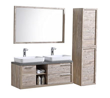 Mobili da bagno Vermont 120cm Nature wood - armadio mobiletto lavabo Mobili Armadietto specchio