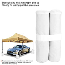 Alomejor Peso da Gazebo Piedi Sacchetto di Sabbia per Tenda da Campeggio Borsa da Peso in Oxford per per Pop-Up Tenda da Viaggio(Bianco 1 Pezzi)